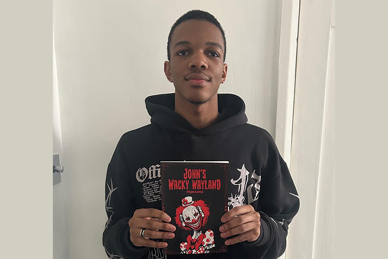 Art student Tyler Gayle